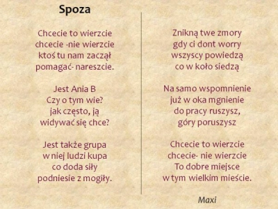 Wiersz o SPOZA